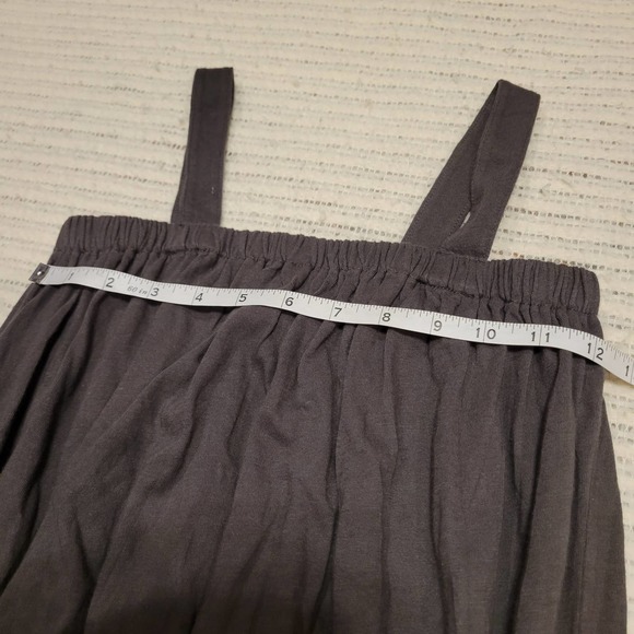 Melrose and Market Dark Gray Cropped Tank - Girls Size M" - Picture 3 of 5